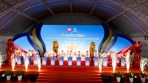 Khởi công tổ hợp nhà ở, thương mại dịch vụ gần 9.000 tỷ đồng do Sun Group đầu tư tại trung tâm Nghệ An
