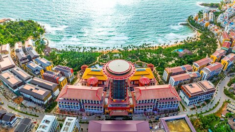 Rixos Phu Quoc dần lộ diện: Dấu ấn cung đình Huế giữa thiên đường biển Hòn Thơm